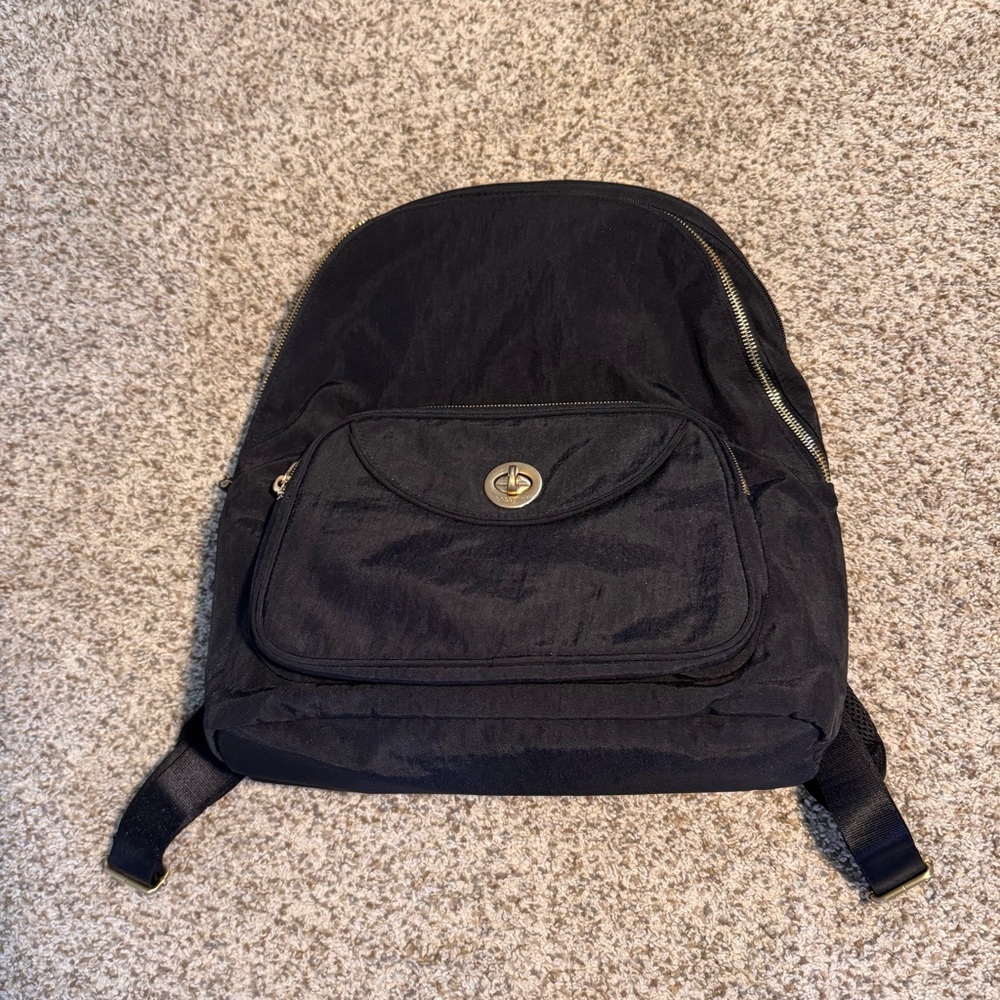 Baggallini Black Lightweight Nylon Backpack